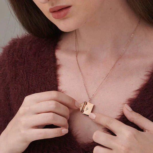 Personalized Envelope Necklace