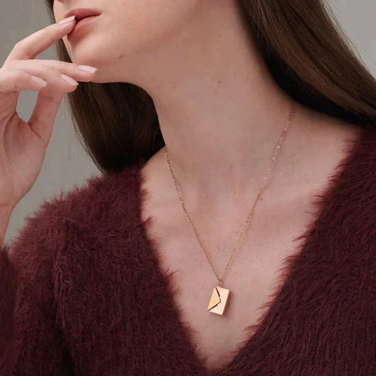 Personalized Envelope Necklace