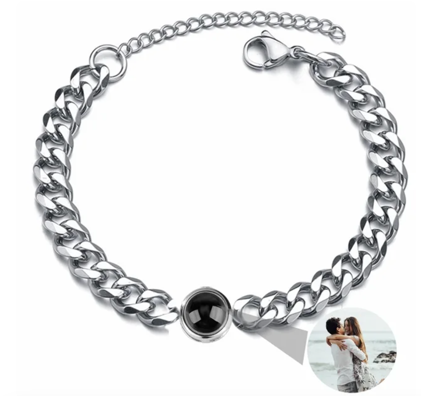 Photo Projection Bracelet (Stainless Steel)